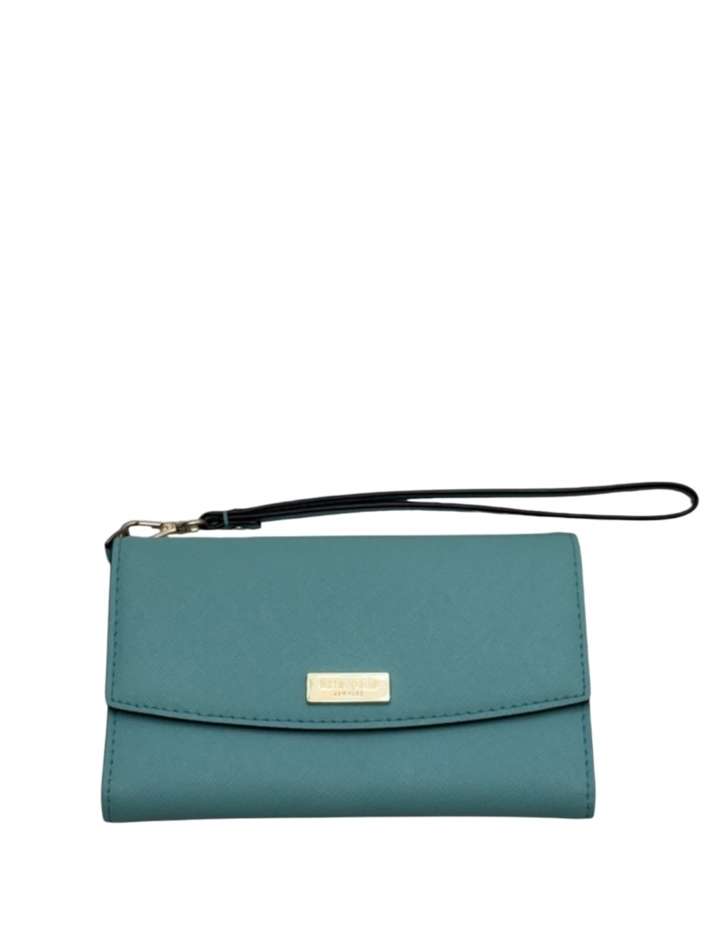 KATE SPADE - TEAL GREEN NEW YORK LAUREL WAY WRISTLET WALLET